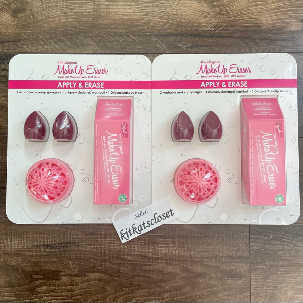 🆕 *TWO* NIB the original makeup eraser washable make up sponges washball bundle